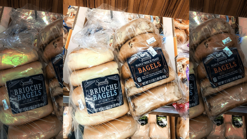 Aldi Specially Selected brioche bagels and maple french toast bagels