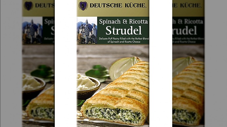 Press release image of spinach and ricotta streudel