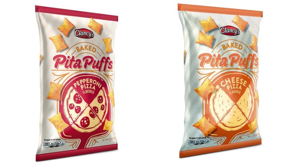 Clancy's Pita Puffs -- pepperoni and cheese pizza flavors