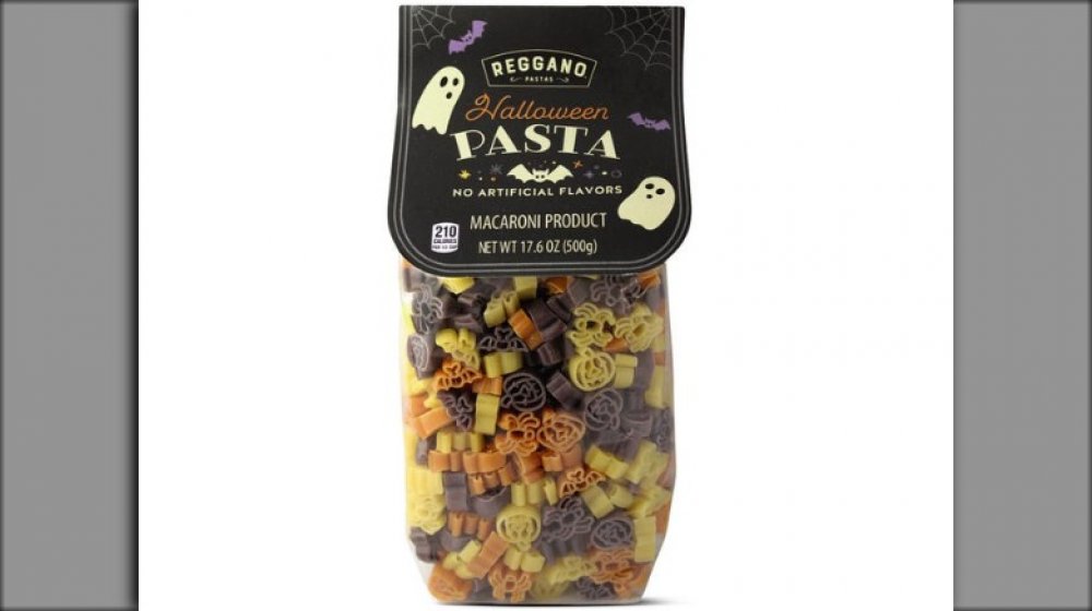 halloween-shaped pasta at Aldi