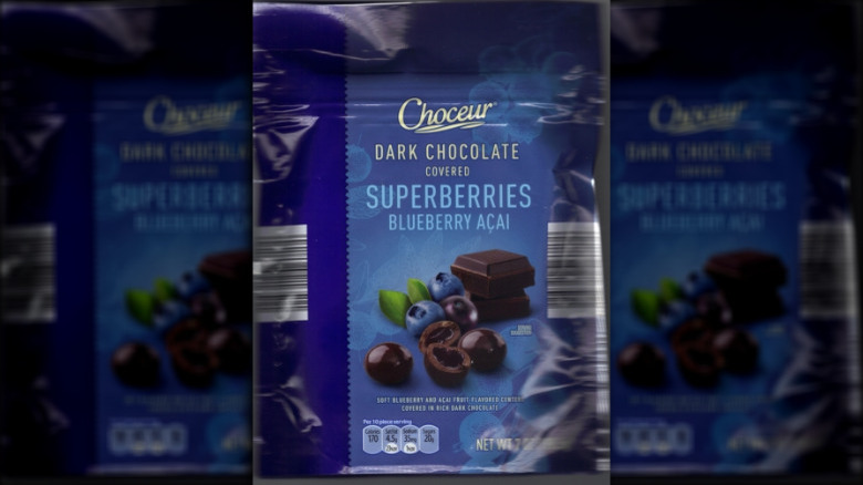 aldi Choceur Dark Chocolate Covered Superberries Blueberry Acai