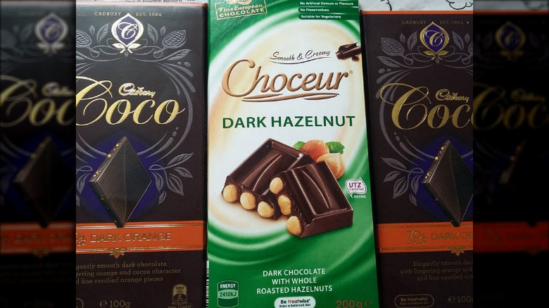 Choceur Dark Chocolate with Roasted Hazelnuts aldi