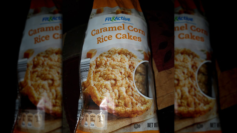 Fit & Active Caramel Corn Rice Cakes aldi