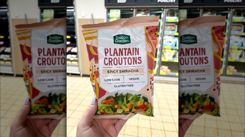 Plantain croutons from Aldi