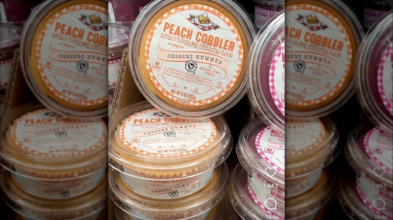 Peach cobbler hummus at Aldi