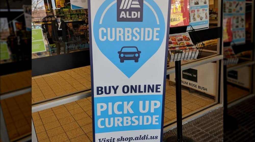 Aldi in-store sign