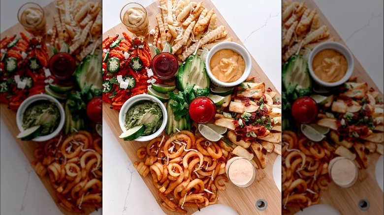 French fry charcuterie board