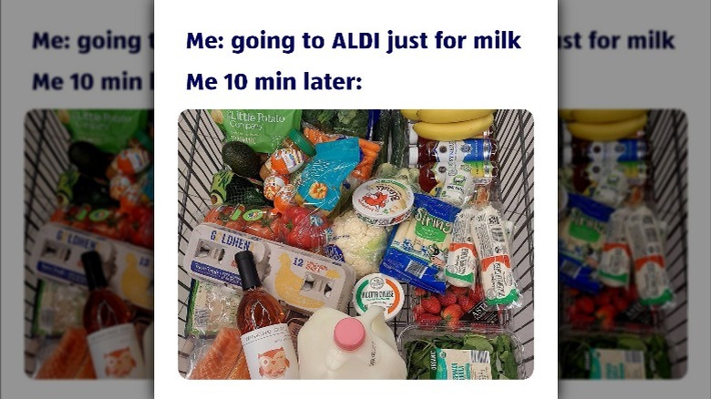 A meme about shopping at Aldi