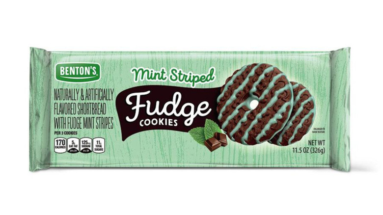 Benton's Mint Striped Fudge cookies