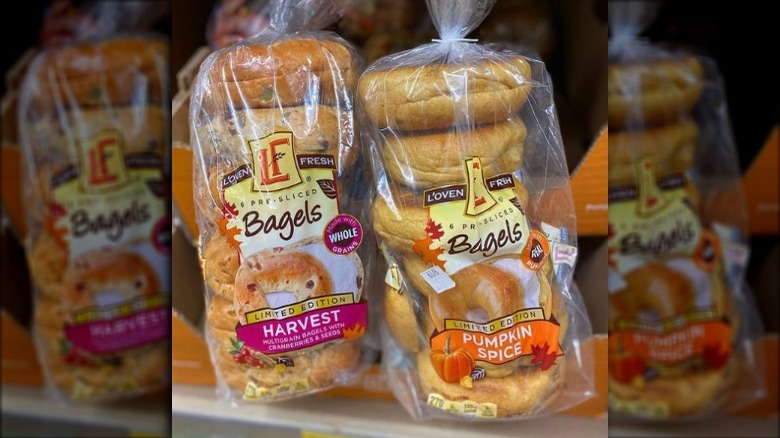 Aldi bagels in clear packaging