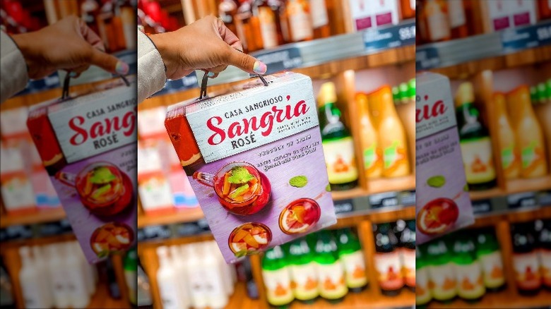 Boxed sangria from Aldi