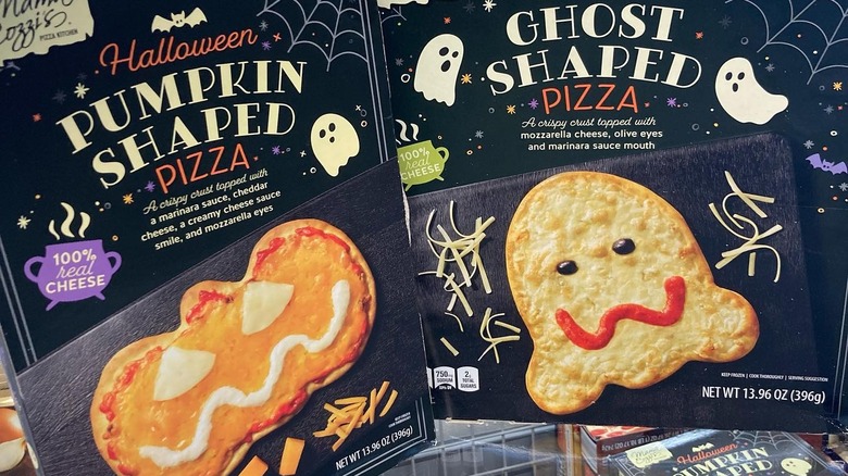 Aldi's Halloween pizzas