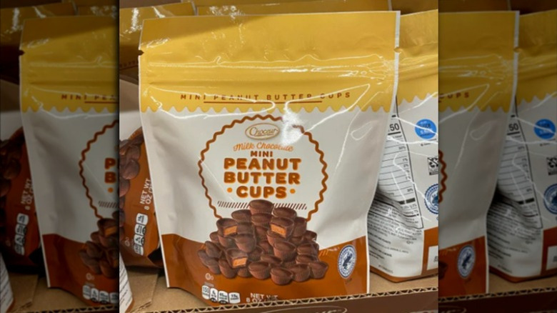 Bag of Aldi's mini peanut butter cups