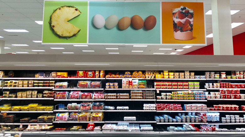 Target dairy and egg section