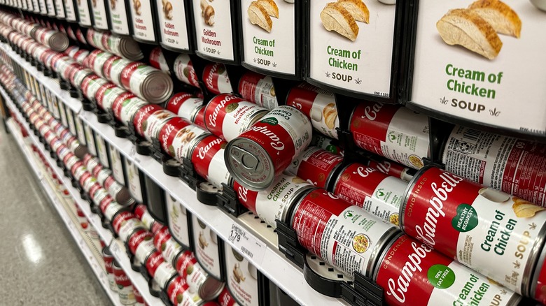 campbell's soup display at target