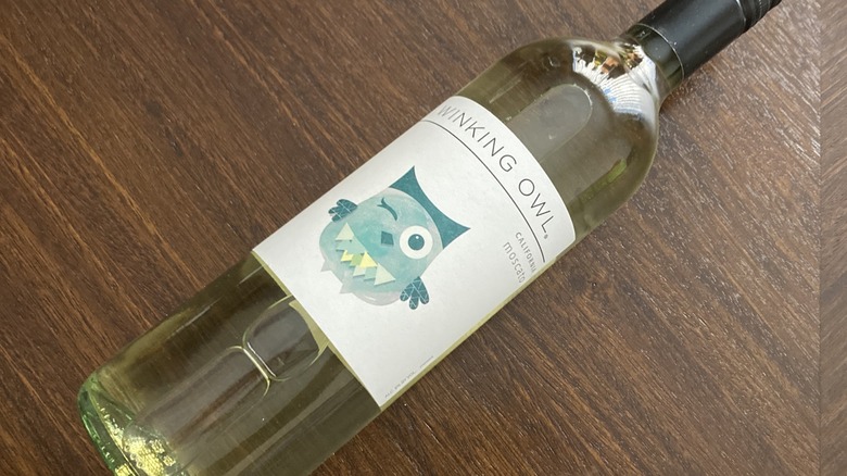 Bottle of Winking Owl Moscato