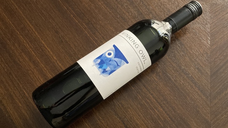 Bottle of Winking Owl Merlot