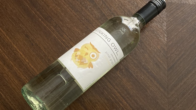 Bottle of Winking Owl Pinot Grigio