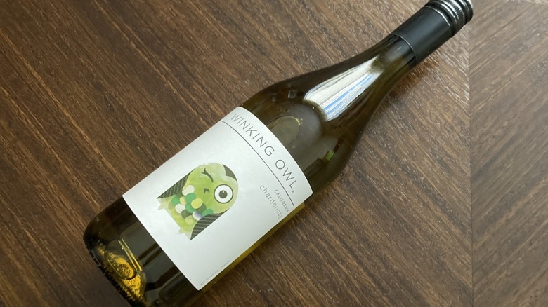 Bottle of Winking Owl Chardonnay