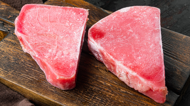 frozen tuna steaks