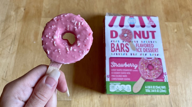 pink ice cream donut bars