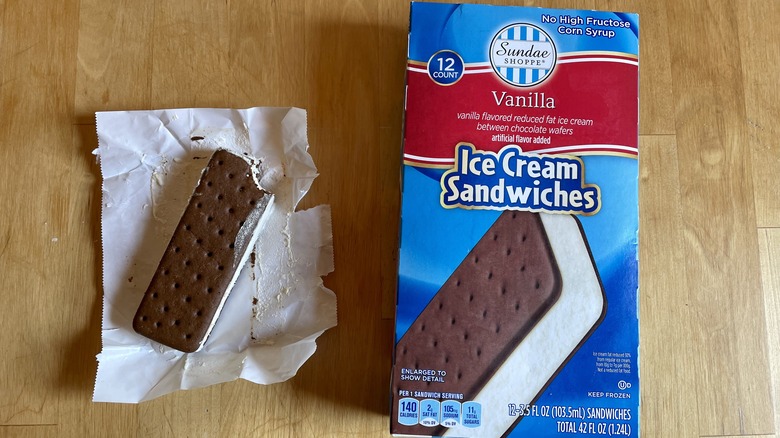 ice cream sandwich with box