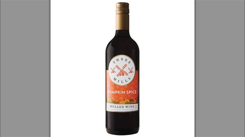 pumpkin spice wine bottle