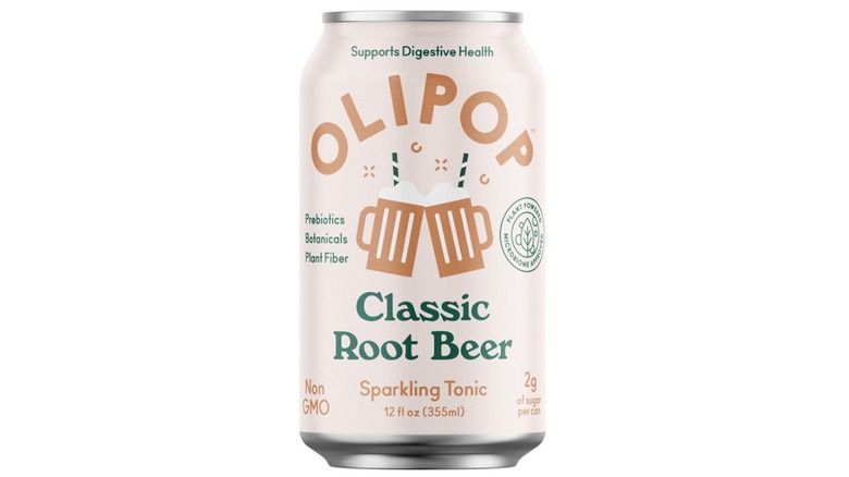 Can of Olipop root beer