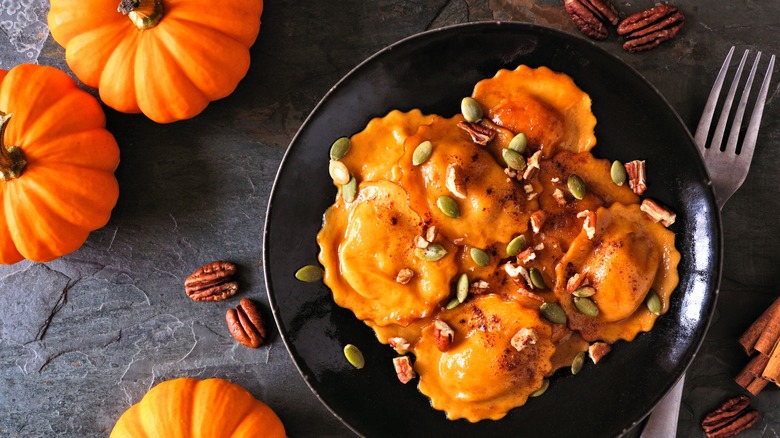 Pumpkin ravioli 