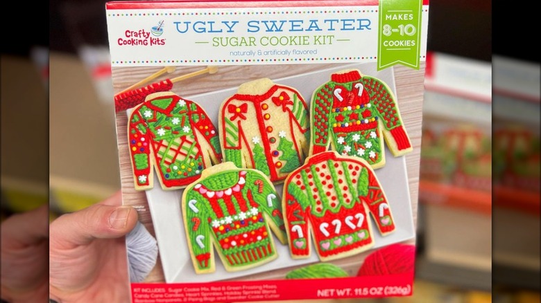 aldi ugly sweater cookie kit