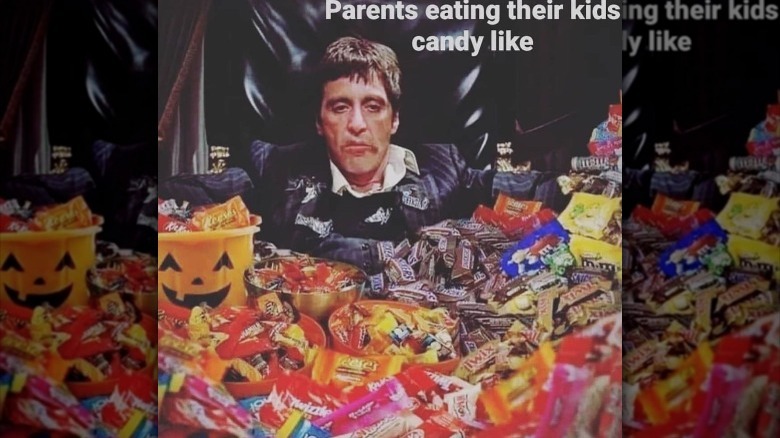 Tony Montana candy meme Instagram