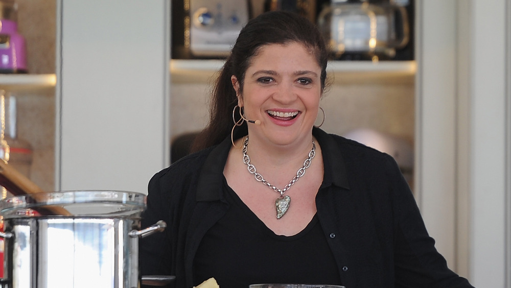 Alex Guarnaschelli cooking on TV