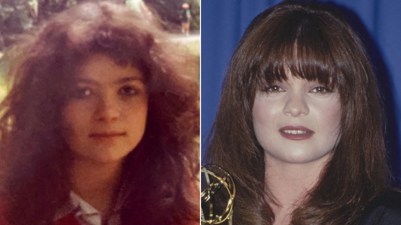 Alex Guarnaschelli in 8th grade (left), young Valerie Bertinelli (right)