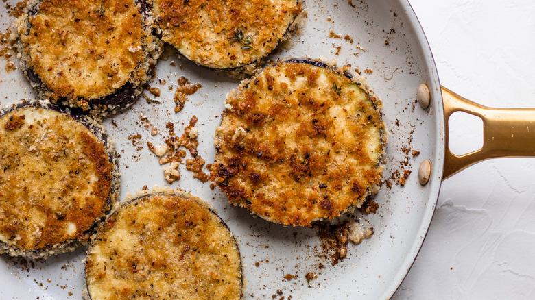 pan frying eggplant