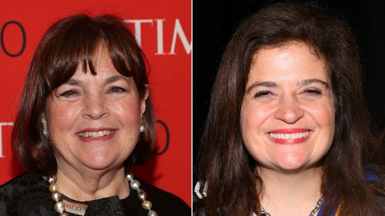 Ina Garten and Alex Guarnaschelli smiling