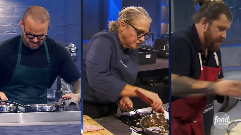 Three chefs competing