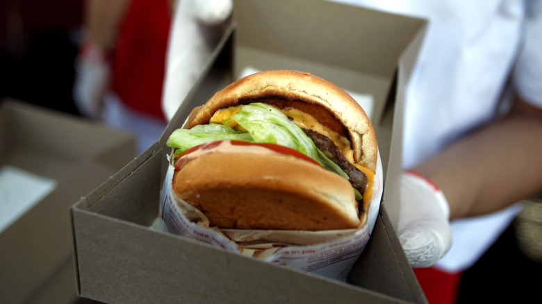 In-N-Out burger in container