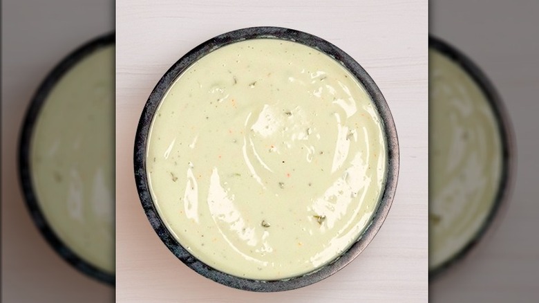 bowl of Taco Bell avocado Ranch