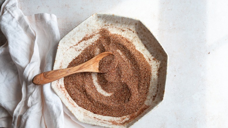 homemade chili seasoning in a bowl