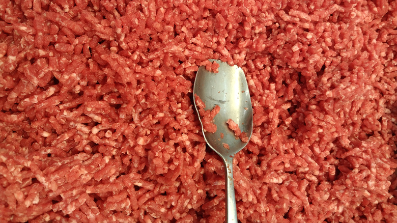 finely ground beef