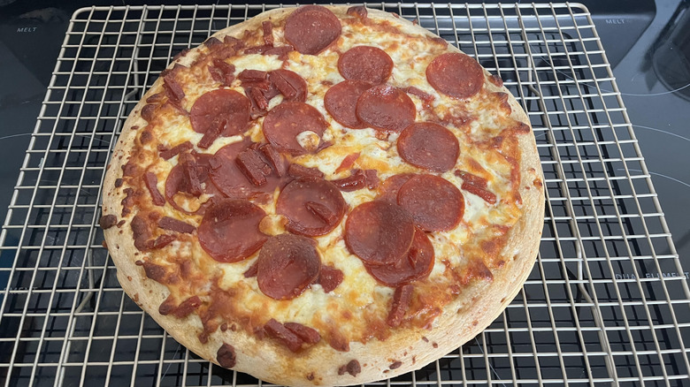 Aldi's self rising pepperoni pizza