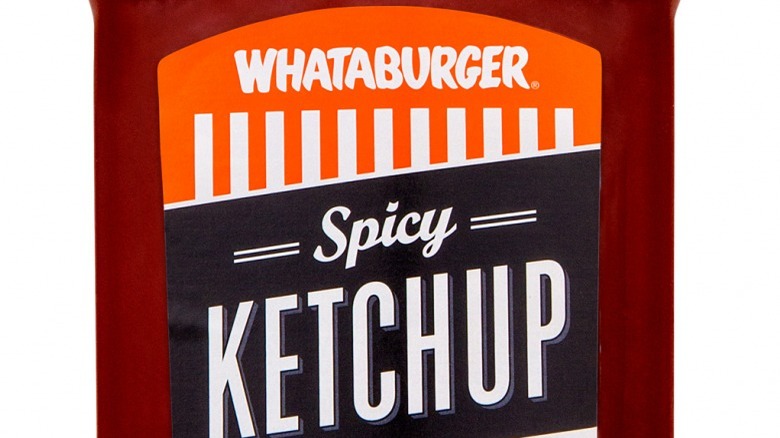 Whataburger spicy ketchup bottle