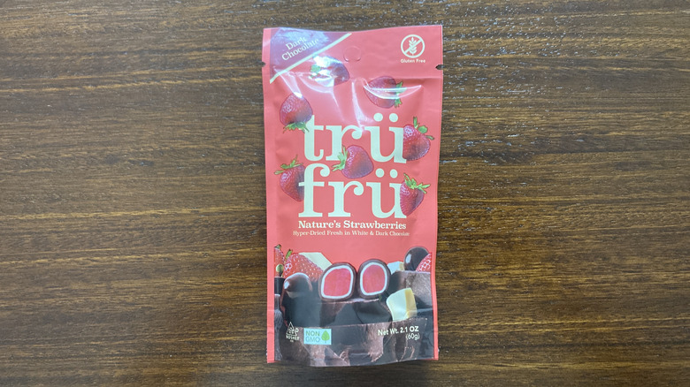 Tru Fru dark chocolate dried strawberries