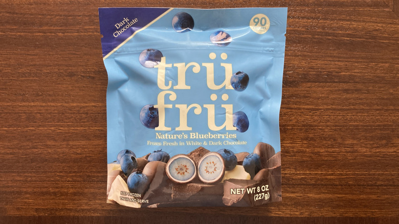 Tru Fru dark chocolate frozen blueberries