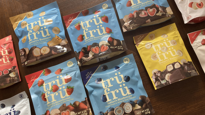 variety of Tru Fru fruit candy