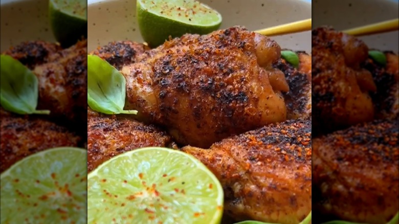 Lime chicken with Tajín