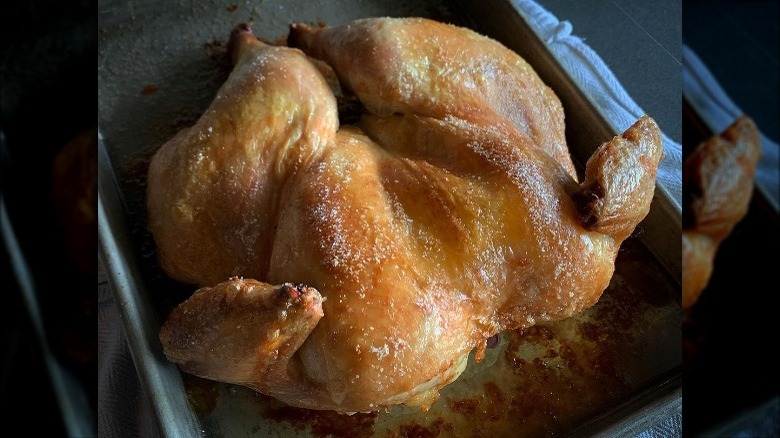 Brown's butterflied roast chicken