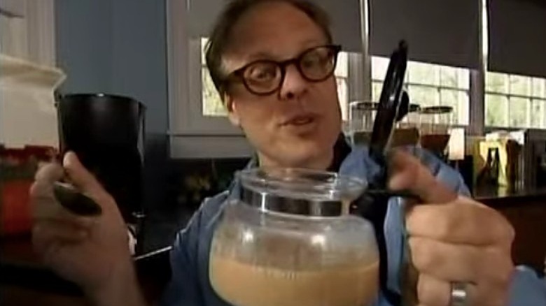 Alton Brown oatmeal coffee pot