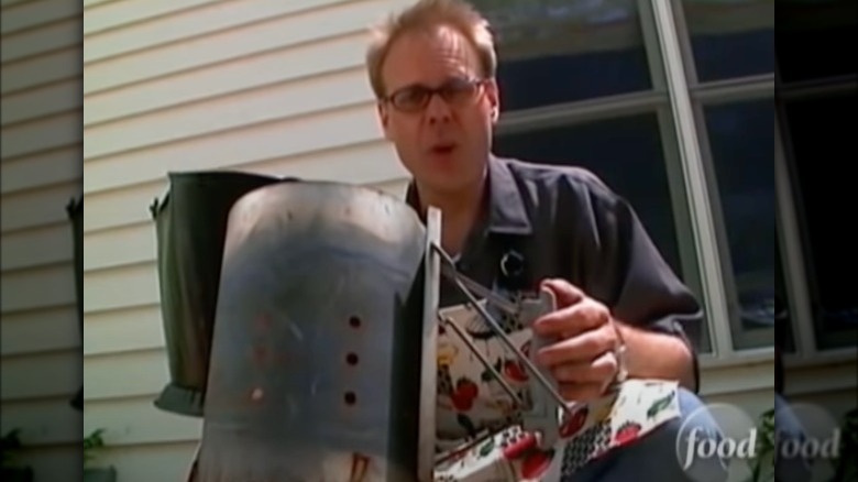 Alton Brown chimney starter grill