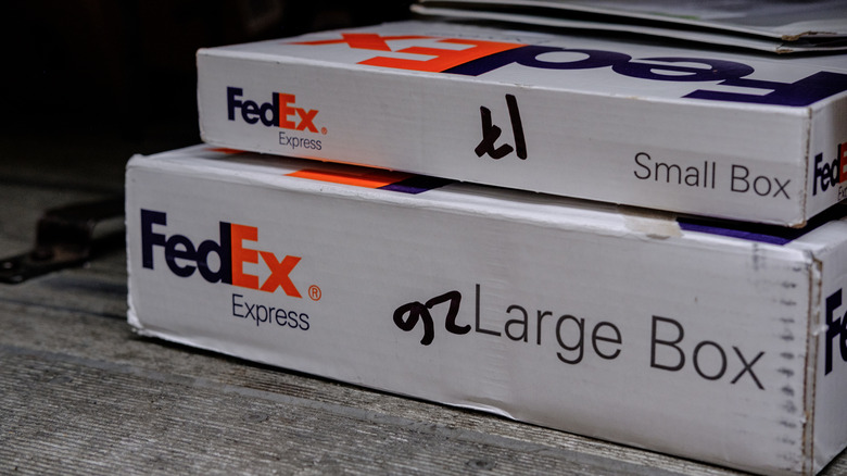 FedEx boxes